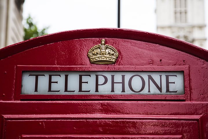British proper phonebooth
